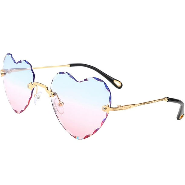 Heart shaped Sunglasses Designer Gradient Lens Eyewear Anti