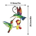 thumbnail image 3 of Colorful Hummingbird Metal Crafts Background Wall Decoration Metal Hanging Ornaments, 3 of 6