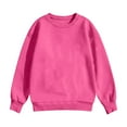 thumbnail image 5 of Garbnen Long Sleeve Shirt Girls Crewneck Pink Kids Shirts Girls Basic Fall Preppy Sweatshirt for Teen Girls 11-12 Years, 5 of 6