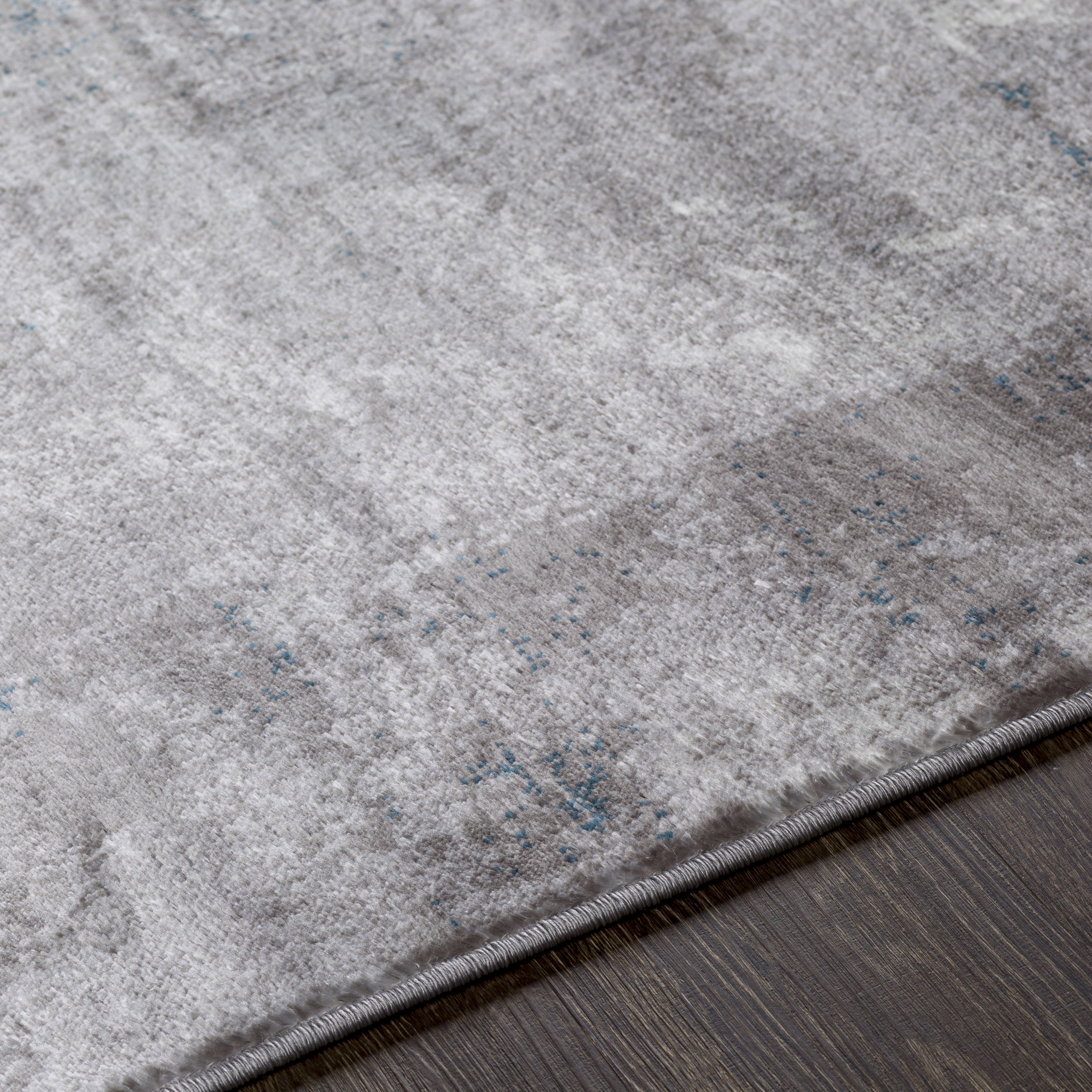 Livabliss Wanderlust Modern Abstract Area Rug,7'10" x 10'2",Teal/Silver