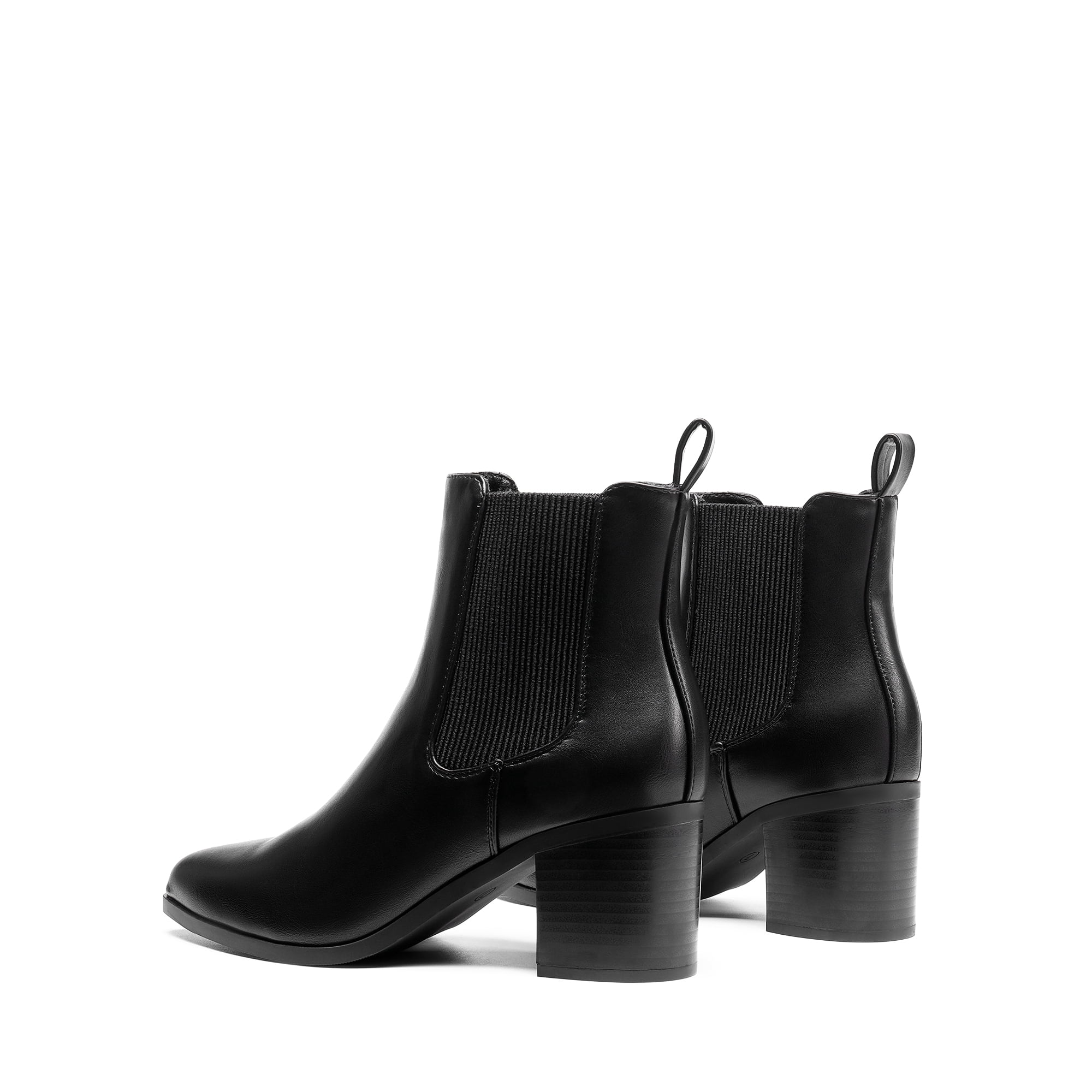 DREAM PAIRS Women's Retro Elastic Chelsea Ankle Boots Fashion Low Chunky Block Heel Pointed Toe Fall Heeled Booties Shoes