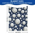 thumbnail image 3 of Volleyball Blanket Flannel Soft Warm Plush Volleyball Sport Throw Blanket Volleyball Gift for Girls Boys Kids Teen Women Volleyball Lovers(30"x40"), 3 of 7