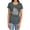 Charcoal, variant on Pencilled Rain Women's T Shirt, Royal, Large