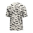 thumbnail image 5 of Halloween Shirts for Men Castle Ghost Graphic Short Sleeve Cute Tees Spider Print Crew Neck Vintage Scary T-Shirt S, 5 of 6