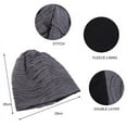 thumbnail image 5 of Herrnalise Men's and women's autumn and winter fold double-layer warm ear protection hat, 5 of 6