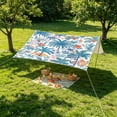 thumbnail image 5 of Portable Outdoor Camping Sun Shade Tent, Windproof Multifunctional Waterproof Camping Tarpaulin, Lightweight Shelter for Field Camping Beach Picnic Outdoor Leisure Rest Use, D, 5 of 6