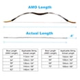 thumbnail image 3 of Uxcell Recurve Bow String Archery Bowstrings Replacement 14 Strands Longbow String for Universal Archery Equipment White AMO 68" Actual 64", 3 of 4
