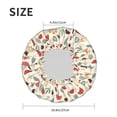 thumbnail image 4 of KLL Colorful Autumn Pattern Shower Cap & Bath Cap for Women,Reversible Oversized Waterproof Shower Caps for all Hair Lengths,Elastic Reusable Bathing Hair Cap, 4 of 6