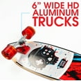 thumbnail image 3 of Madd Gear 32" Cruiser Complete Skateboard Maple Deck Smooth 62mm Wheels Fast ABEC 7 Bearings, 3 of 11