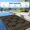 thumbnail image 7 of Danolapsi Outdoor Rug 8x10 Ft Waterproof Plastic Straw Rugs,Foldable Portable Camping Mat,Large Outdoor Rug Reversible Geometric Patio Carpet,Easy-to-Clean Porch Floor Mat for Patio,RV,Beach,Camping, 7 of 7