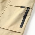 thumbnail image 5 of Qulqfy Mens Summer Shorts 7 Inch Yellow Cargo Hiking Shorts Elastic Waist Multi-Pockets Drawstring Shorts Men Gym Shorts M, 5 of 9