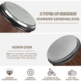 thumbnail image 4 of Qucyy Rolling Knife Sharpener, Knife Sharpening Made Easy, Rolling Sharpener Knife Sharpener Set Kit with 15 and 20 Degree Sharpening Magnetic Angle Base for Kitchen Knives (Brown) Brown, 4 of 5