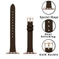 thumbnail image 2 of FL Slim Leather Bands Compatible with Apple Watch Band 38mm 40mm 41mm 42mm(Series 10), Top Grain Leather Watch Thin Wristband for iWatch Ultra SE Series 9/8/7/6/5/4/3/2/1, 2 of 7