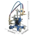 thumbnail image 2 of Manual Gas Cutting Beveling Machine Hand Pipe Flame Cutter Burner 0°-45° Bevel Angle CG2-11Y, 2 of 10