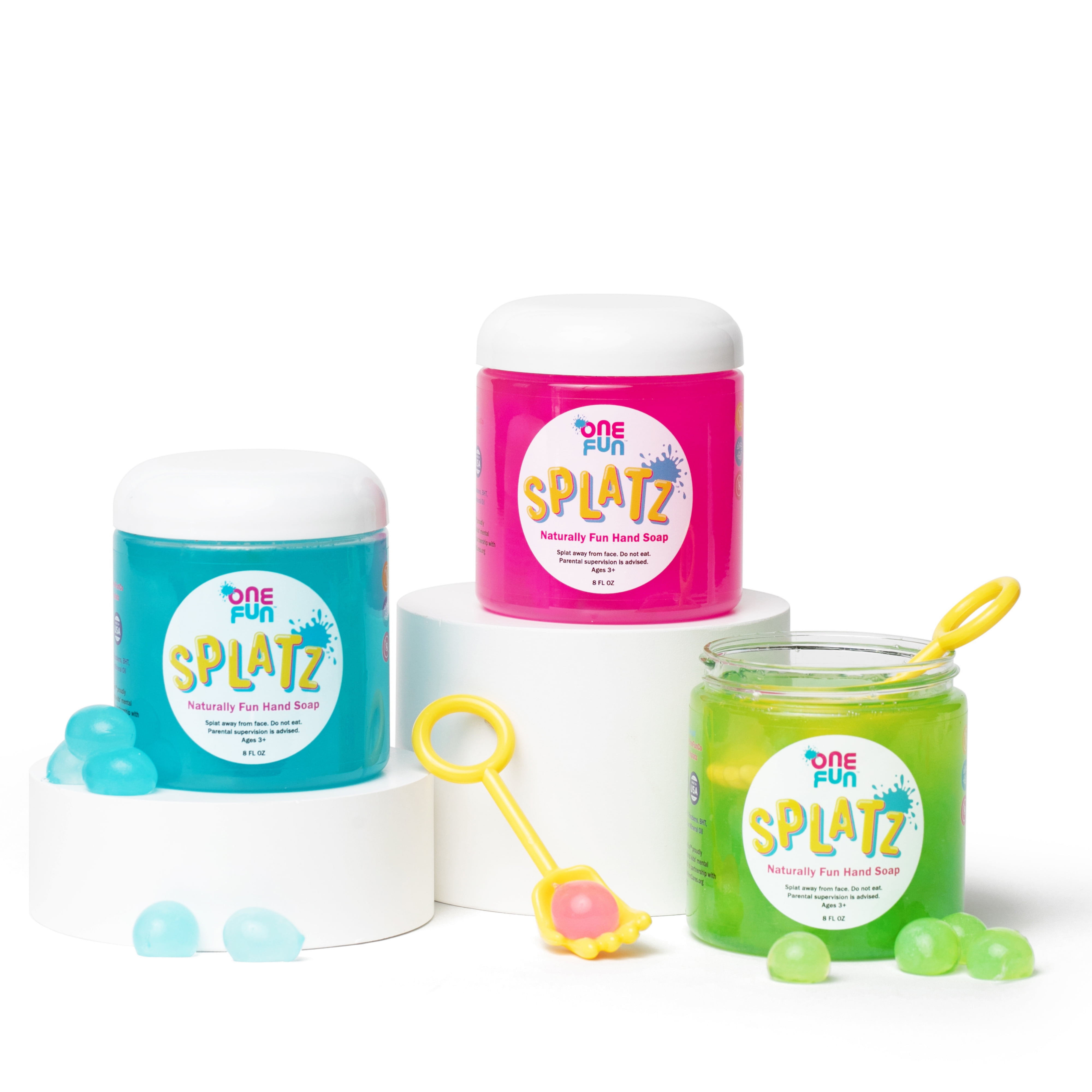 SPLATZ™ Fun Hand Soap for Kids, All Natural, Bursting Bubbles of Pure