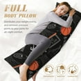 thumbnail image 5 of PAYOHTO Sport Basketball Long Body Pillowcase 20x60 inch Premium Plush Fabric with Hidden Zipper, 5 of 8