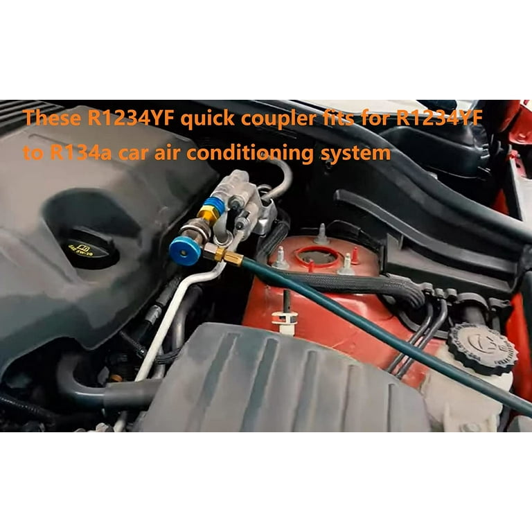 Minifinker Coupleur rapide AC R1234YF à R134A Couplage réfrigérant de  climatisation automatique Connexion liquide auto detendeur - Cdiscount Auto