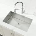 thumbnail image 6 of Acpouw Stainless Steel Kitchen Sink, 30″x19″ Drop In Single Bowl, Undermount Handmade Sink in Brushed Nickel, with US Standard Drain and Hook, LS-SSBR05, 6 of 6