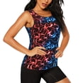 thumbnail image 2 of Vsdgher Débardeur Imprimé Éclair Rouge et Bleu, Soutien-Gorge de Sport pour Femmes, Séchage Rapide, Sport, Course, Petit, 2 of 7