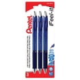 thumbnail image 1 of Pentel Feel-It! Stylo à Bille Rétractable, (0,7mm), Encre Bleue, 3PC Paque, 1 of 6