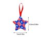 thumbnail image 2 of Decoración de colgador de estrella patriótica del Día de la Independencia, estrella de 5 puntas rellena de algodón, rojo, blanco, azul, adorno colgante interior al aire libre para el 4 de julio, Día, 2 of 5