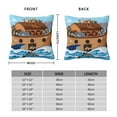 thumbnail image 2 of Pofeuu Animals on Noah's Ark Print Double-sided plush pillowcase Square Throw Pillow Covers Pillows Cover for Living Room Bedroom Sofa Couch Cushion Cover（No pillow core）-20"x20", 2 of 7