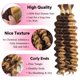thumbnail image 2 of Cabello trenzado humano AKONSOUL Deep Wave Ombre, 3 paquetes, 300 g, 2 of 7
