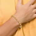 thumbnail image 2 of 14K Solid Yellow Gold 8.5mm Link Chain Bracelet, 2 of 5
