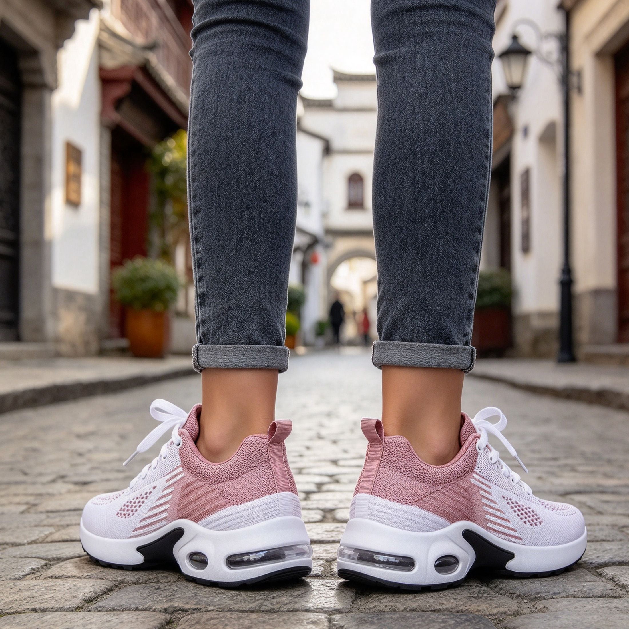 BERANMEY Comfort Sneaker for Women Casual Womens Walking Shoes Lightweight Breathable Mesh Air Cushion Sneakers