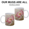 thumbnail image 3 of Cute Floral Mug - 11 OZ Lotus Flower Coffee Cup, Gift for Garden-Themed Decor, Perfect for Seasonal Coffee and Tea Enjoyment, 3 of 8