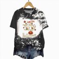 thumbnail image 4 of TOWED22 Womens Pumpkin Spooky Halloween Shirts Tie Dye Cute Short Sleeve Ghost Grapghic Tee Ghost Tops Costumes Fall(Black,L), 4 of 5