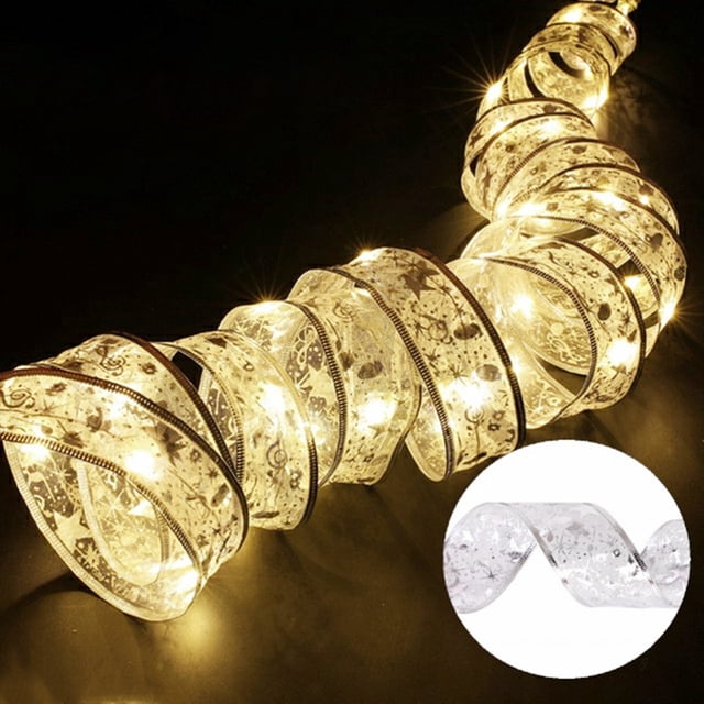 Guirnalda de Luces Navideñas con Pilas Guirnalda de Luces de Cinta Blanca Cálida 5 M 50 Luces IP43 a Prueba de Agua para Dormitorio Boda Decoraciones de Fiesta Navideña ANGGREK Otros