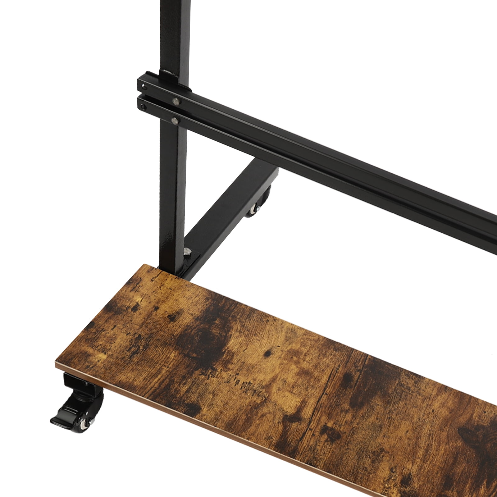 Mobile Height Adjustable Standing Desk, Rolling Stand Up Computer Workstation, Adjustable Standing Desk