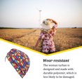 thumbnail image 1 of Ladies Turban Polyester Reusable Washable Foldable Decorative Cap Indoor Outdoor Walking Working Head Bonnet Beanie Triangular Blue, 1 of 7