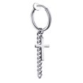 thumbnail image 3 of Cross Dangle Earring Unisex Fashion Non Piercing Earring Pendant Earring, 3 of 10