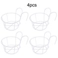 thumbnail image 1 of Bgsha 4pcs Round Flower Stand With Fence Hook Flower Pot Rack Hanging Flower Pot, 1 of 10