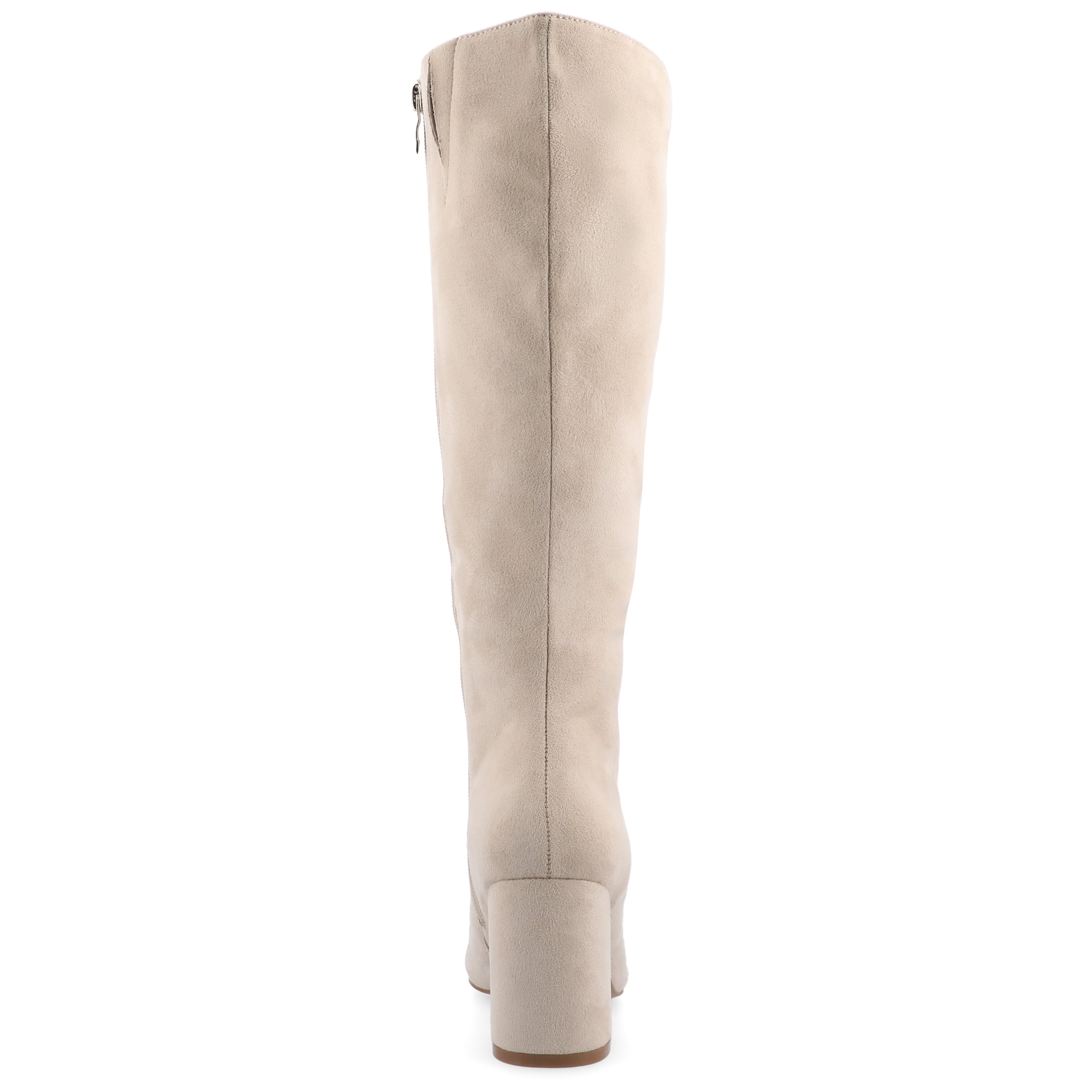 Journee Womens Ameylia Covered Block Heel Pointed Toe Boots