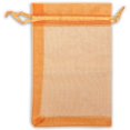 thumbnail image 4 of Bolsas de regalo TheDisplayGuys de organza transparente naranja, 6 x 8 unidades, paquete de 100, 4 of 5