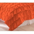 thumbnail image 3 of DNG Creations 1 Piece Full Waterfall Duvet Cover with Zipper Closure 800 Threads Count, 100% Egyptian Cotton ( Twin/Twin XL - Solid Orange ), 3 of 3