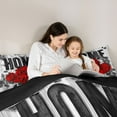 thumbnail image 5 of Homewish Red Floral Rose 2pcs Bedding Comforter Set for Teens Female Men,Flying Butterflies Twin Comforter Sets,Rustic Retro Vintage Breathable Bedding Set,Breathable Home Decor,Reversible, 5 of 8