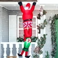 thumbnail image 4 of Papá Noel inflable colgante de 8 pies de Joiedomi para escalar con LED elfo, 4 of 7