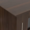 thumbnail image 6 of Simpli Home Bedford 32 inch Wide Solid Wood Transitional Low Storage Media Cabinet in Dark Tobacco Brown, 6 of 11