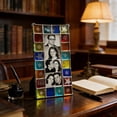 thumbnail image 4 of Photo Frame Showcase Handmade Stained Glass Wall Display for Photobooth Copper Photo Strips Vertical Wall with Light Play and, 4 of 6