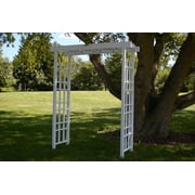 DuraTrel Maplehill Expandable 83" Tall White Vinyl Arbor