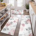 thumbnail image 2 of Pioneer Flower Floral Print Pattern Kitchen Rugs Sets Of 3,Kitchen Runner Rugs Non Skid Washable,Decorative Kitchen Floor Mats for Kitchen,Sink,Laundry,17"x30"+ 17"x47" + 17"x59", 2 of 6