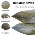 thumbnail image 4 of Waterproof Throw Pillow Covers Set of 2, 26x26 Inch Spring Floral Decorative Pillowcases Outdoor Pillow Slip Cushion Covers Set for Couch Tent Modern Oil Painting Botanical Farmhouse, 4 of 7
