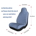 thumbnail image 5 of Sikiie Stylized Flowers Vintage Boho Car Seat Covers 2PCs Front Car Seat Covers Universal fit for Most Cars SUVs and Trucks-1, 5 of 9
