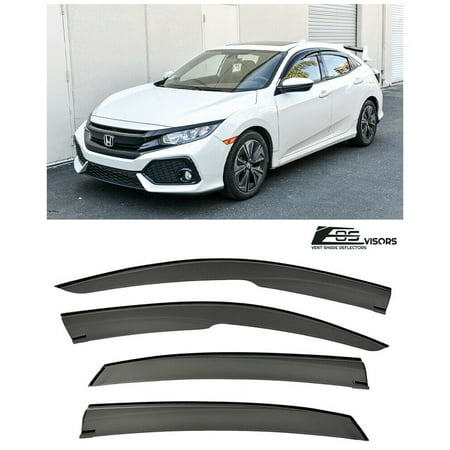 Extreme Online Store For 16-Present Honda Civic 5Dr Hatch JDM MUGEN Style Side Vents Shade Window (Best Auto Vent Shades)