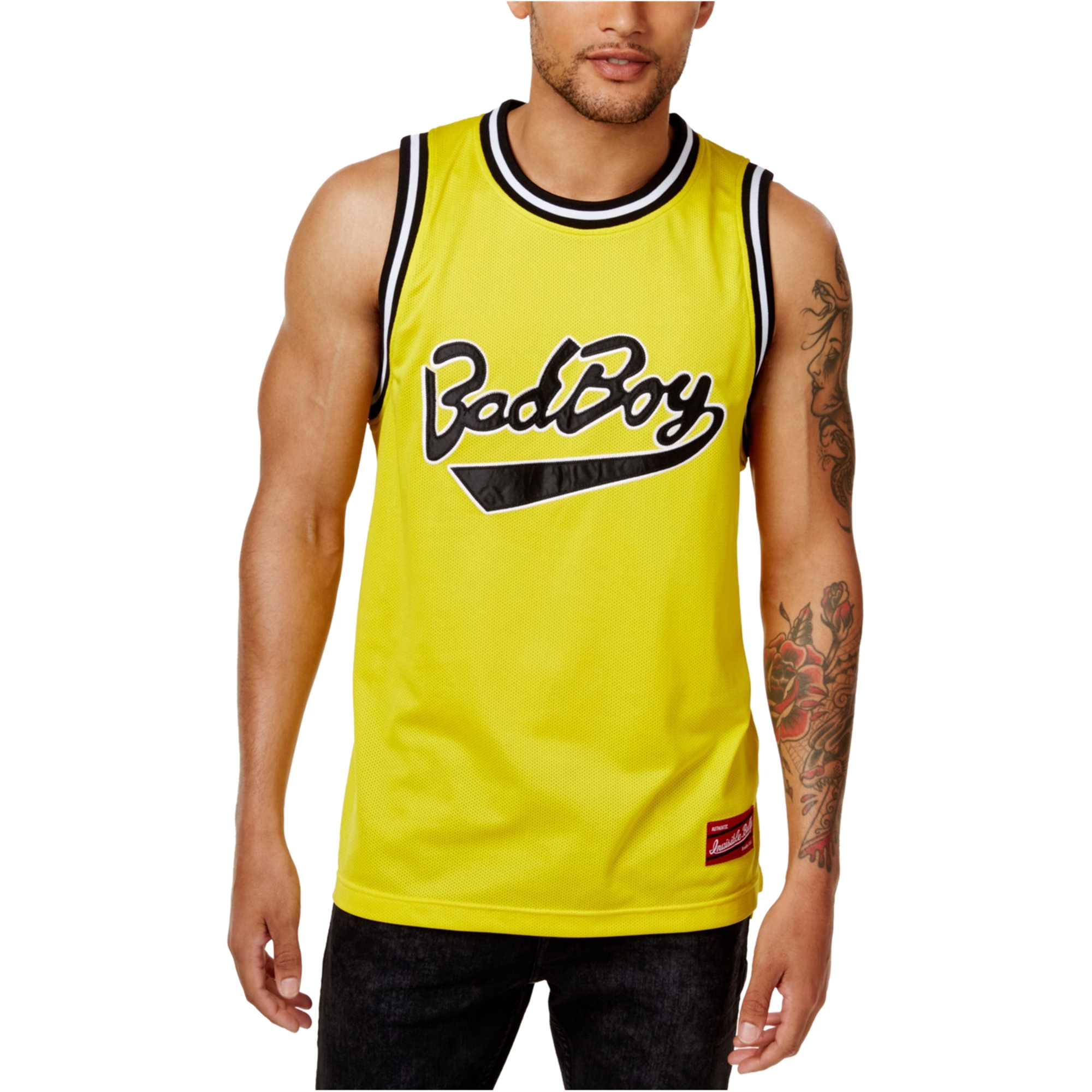 Bad Boy Bad Boy Mens Basketball Jersey, Yellow, XXXLarge Walmart