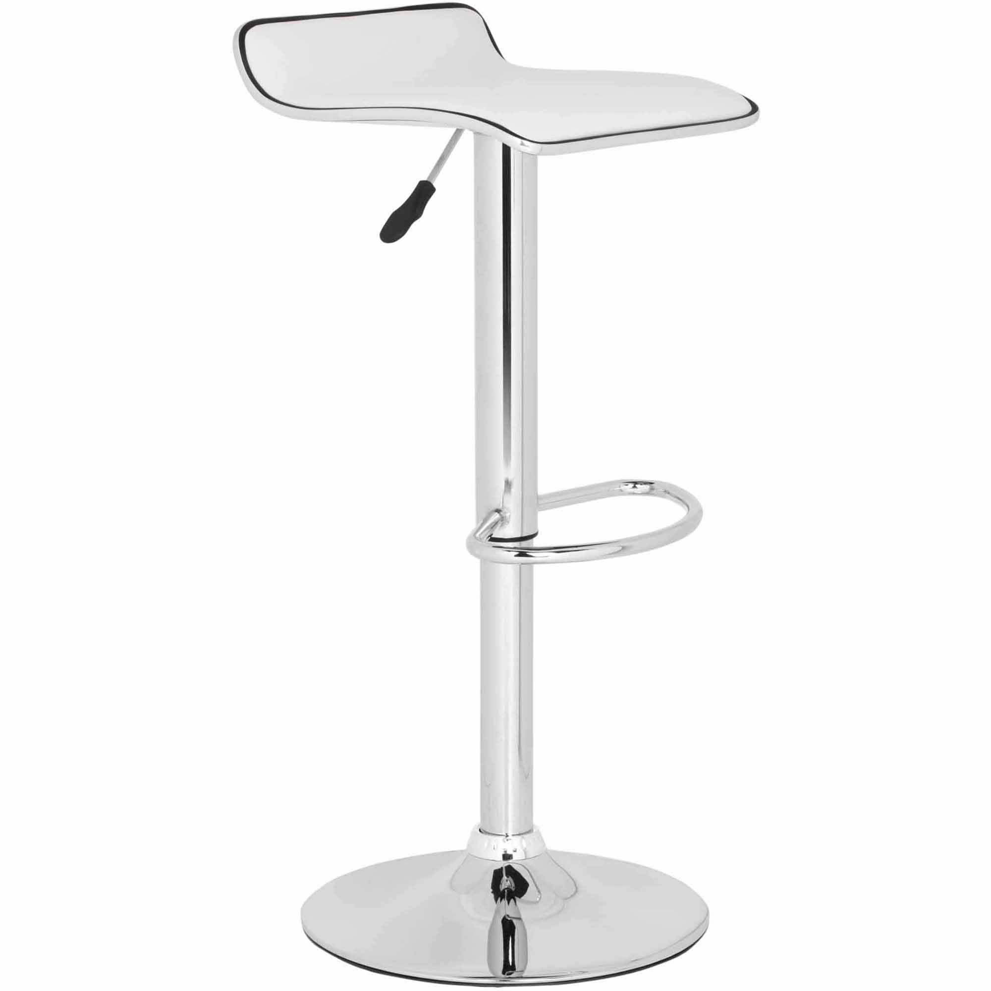 SAFAVIEH Chaunda Contemporary Swivel Bar Stool, White